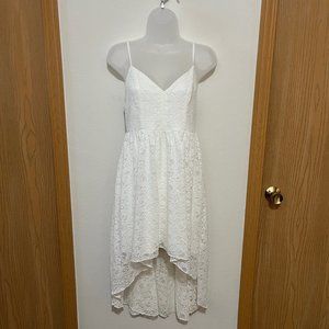 Speechless White Lace High Low Dress (Size Small)